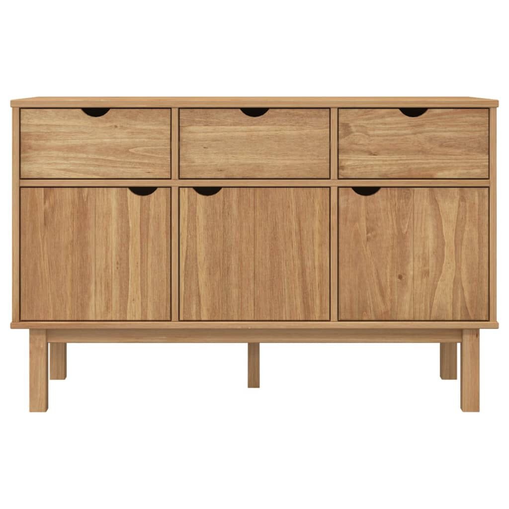 vidaXL Dressoir OTTA 114x43x73,5 cm massief grenenhout