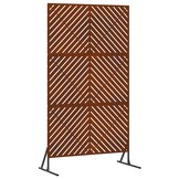 vidaXL Privacyscherm 100 x 50 x 180 cm weervast staal Roestkleurig