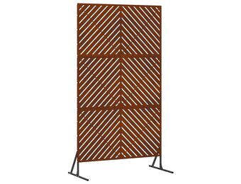 vidaXL Privacyscherm 100 x 50 x 180 cm weervast staal Roestkleurig