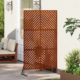 vidaXL Privacyscherm 100 x 50 x 180 cm weervast staal Roestkleurig