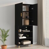 vidaXL Hangkast 69,5x34x90 cm Zwart - 54% Korting