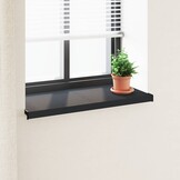 vidaXL Raamsokkel Anthraciet met Houtnerf 80 x 40 x 4,5 cm