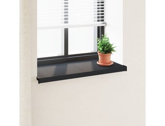 vidaXL Raamsokkel Anthraciet met Houtnerf 80 x 40 x 4,5 cm