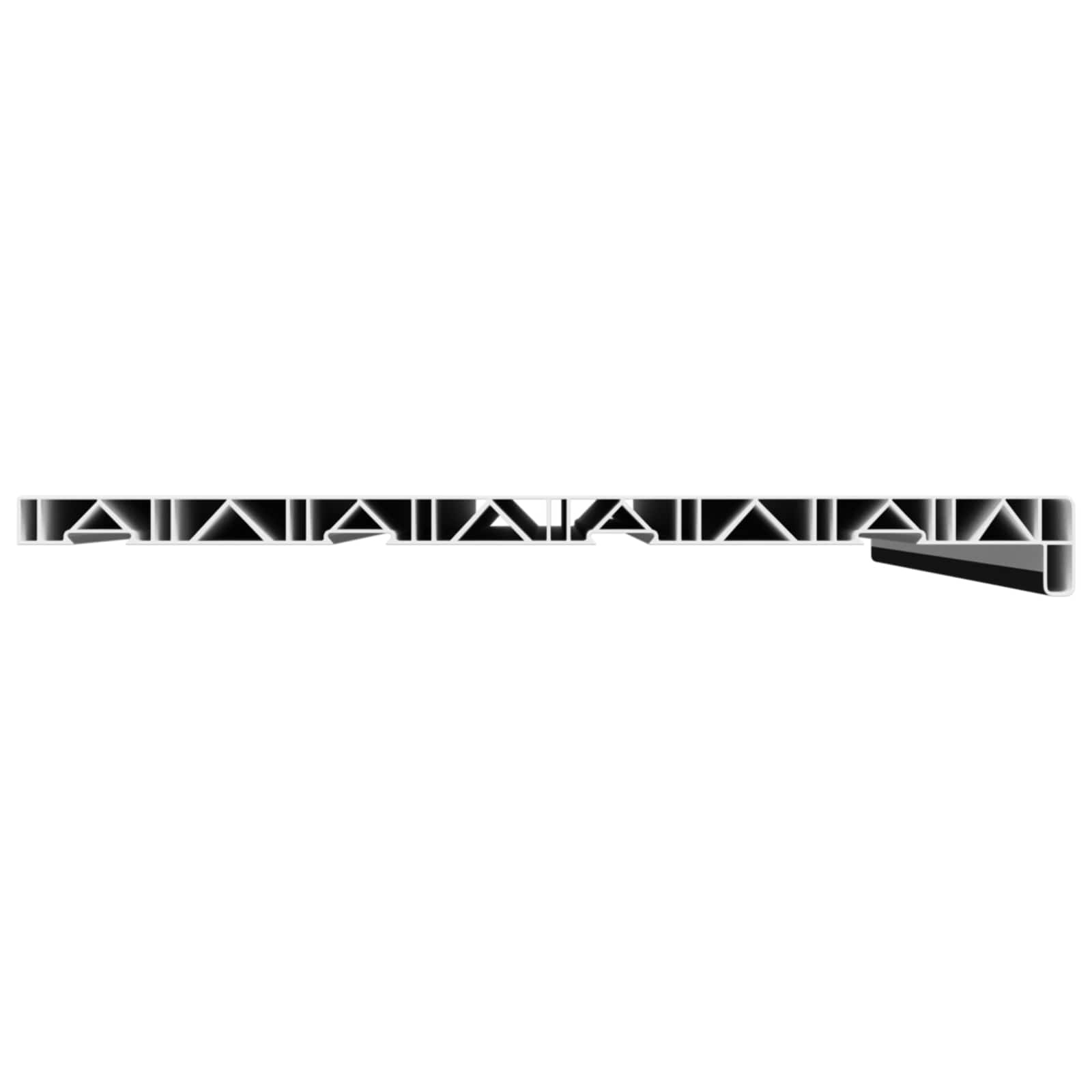 vidaXL Raamsokkel Anthraciet met Houtnerf 80 x 40 x 4,5 cm