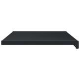 vidaXL Raamsokkel Anthraciet met Houtnerf 80 x 40 x 4,5 cm
