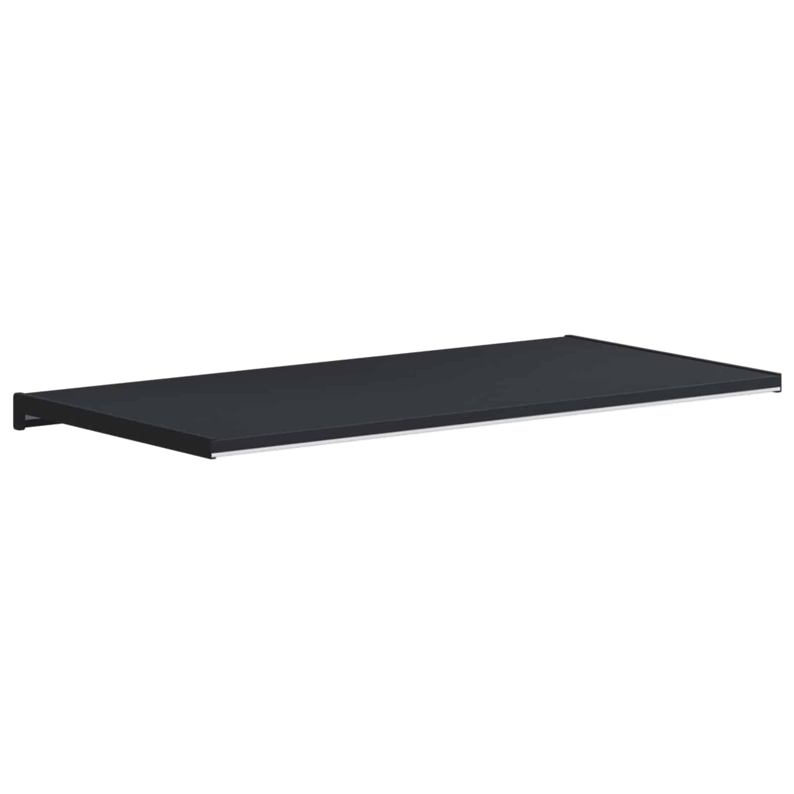 vidaXL Raamsokkel Anthraciet met Houtnerf 80 x 40 x 4,5 cm