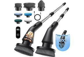 Elektrische Reinigingsborstel Spin Scrubber - IPX7 Waterdicht & 7 Opzetstukken - 46% Korting