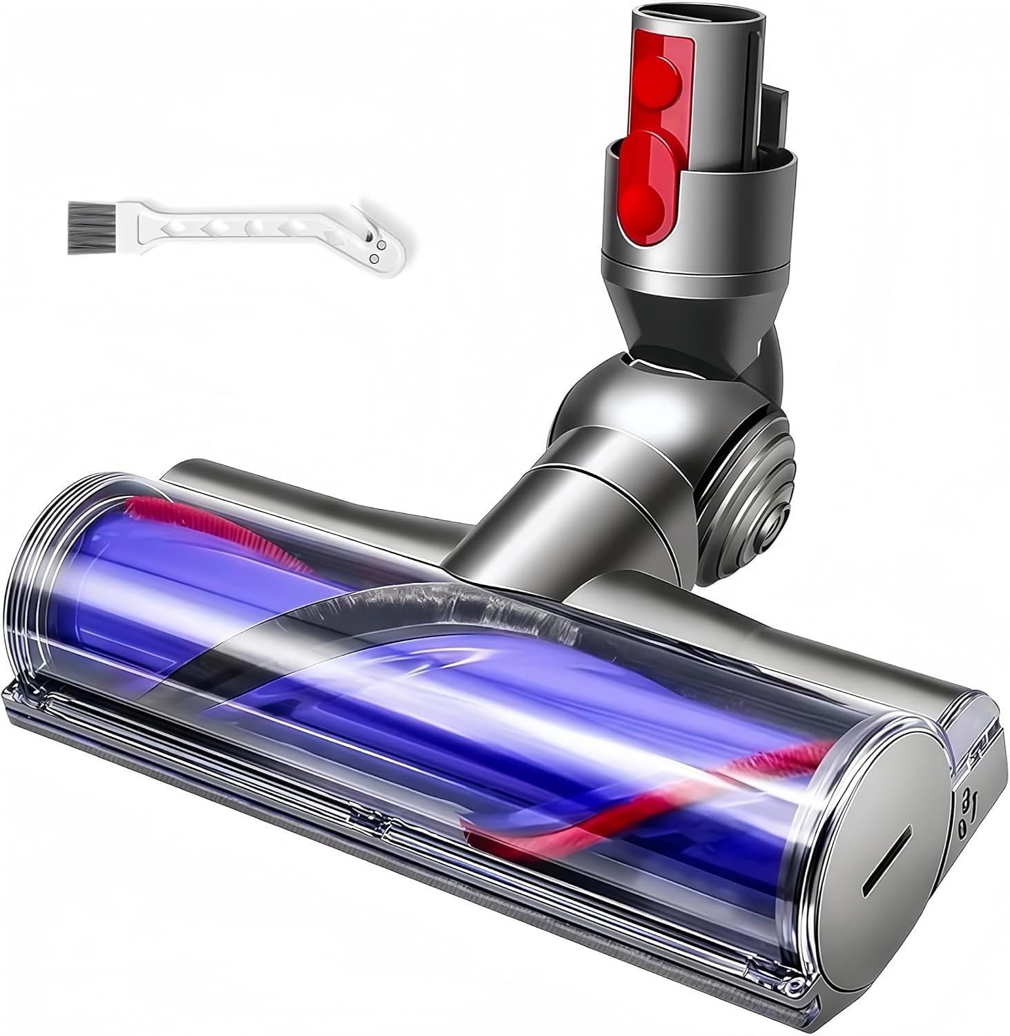borstel en vloerzuigmond compatibel met Dyson V7, V8, V10, V11, V15, reserveonderdeel en accessoires voor Dyson stofzuiger, directe aandrijving, reiniger, kop, turbine met snelspanner voor harde