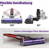 borstel en vloerzuigmond compatibel met Dyson V7, V8, V10, V11, V15, reserveonderdeel en accessoires voor Dyson stofzuiger, directe aandrijving, reiniger, kop, turbine met snelspanner voor harde