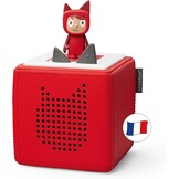 Mijn eerste Toniebox, starterset, rood, met 1 Creative Tonie, audiobox met verhalen en muziek voor kinderen van 3 tot 7 jaar, robuust en eenvoudig te gebruiken, met verzamelpoppetje