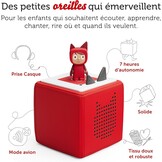 Mijn eerste Toniebox, starterset, rood, met 1 Creative Tonie, audiobox met verhalen en muziek voor kinderen van 3 tot 7 jaar, robuust en eenvoudig te gebruiken, met verzamelpoppetje