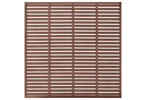 Louvre schuttingpaneel bruin 180x180 cm - 52% korting