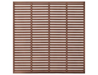 vidaXL Louvre schutting 180x180 cm Bruin - 35% Korting