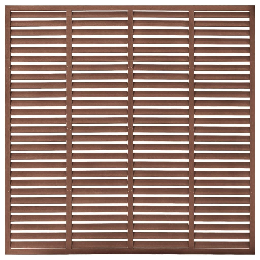 vidaXL Louvre schutting 180x180 cm Bruin - 35% Korting