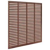 vidaXL Louvre schutting 180x180 cm Bruin - 35% Korting