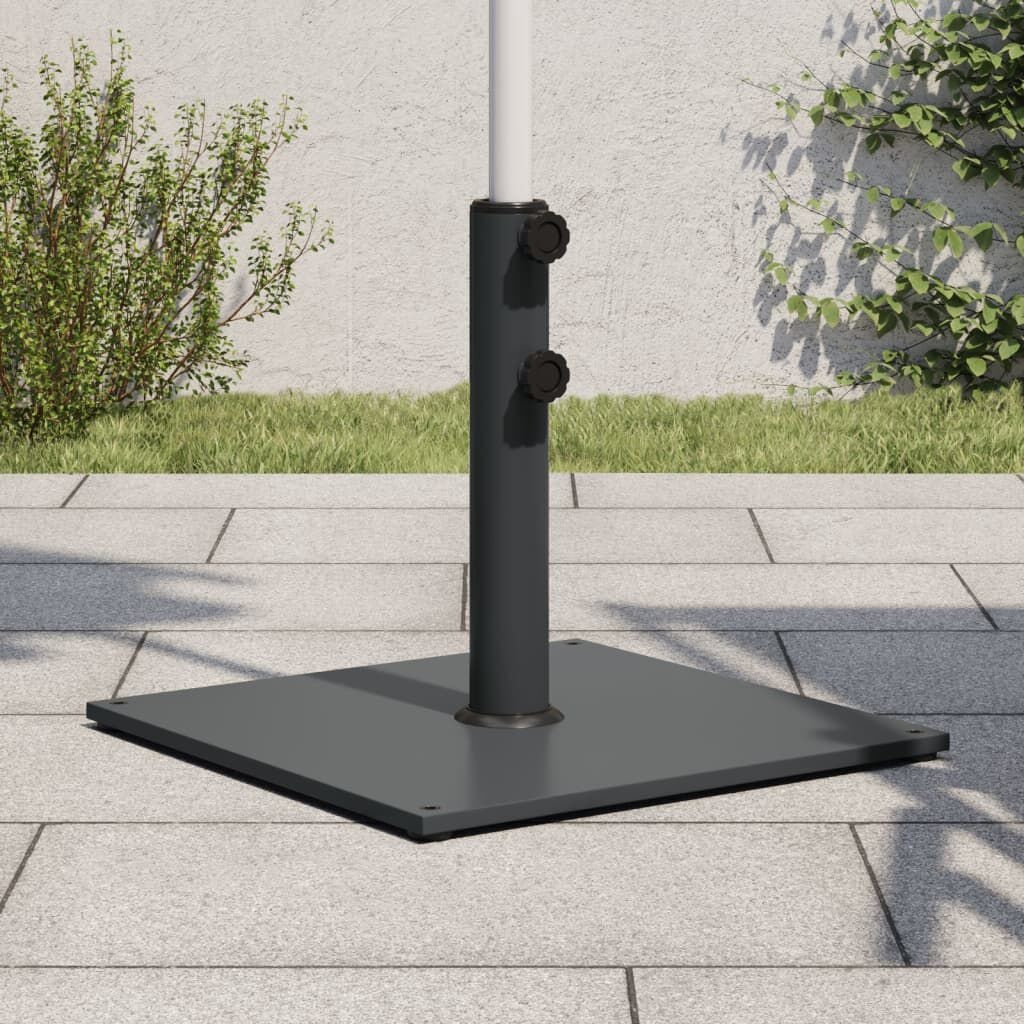 Parasolvoet VidaXL 17 kg Vierkant Donkergrijs - 34% Korting