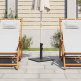 Parasolvoet VidaXL 17 kg Vierkant Donkergrijs - 34% Korting