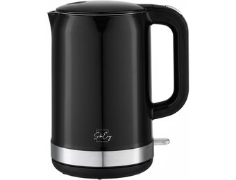 Waterkoker RVS 1.7L 2200W Dubbelwandig Zwart - 33% Korting