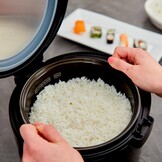 Yum Asia Kumo Reiskocher 1 Liter met Keramische Kom - Roestvrij Staal