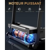 Elektrische loopband, ruimtebesparend, inklapbaar, magnetisch, Tapirulan voor thuis, wandelpad, treadmill voor thuis, op het stuur, tapijt, 10 km/u
