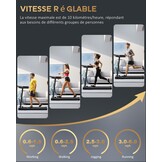 Elektrische loopband, ruimtebesparend, inklapbaar, magnetisch, Tapirulan voor thuis, wandelpad, treadmill voor thuis, op het stuur, tapijt, 10 km/u