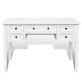 vidaXL Schrijftafel met 5 Laden Wit - 60% Korting