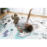 Speelmat baby -180x150x1,5 cm - dubbelzijdig - oprolbaar