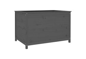 Verhoogde plantenbak grenenhout grijs 119,5x82,5x78 cm - 52% korting