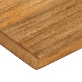Tafelblad Mangohout 80x40 cm Natuurlijke Rand - 57% Korting
