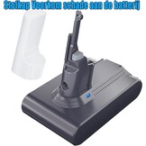 Vervangende Accu Dyson V7 SV11 Serie 4000mAh 21.6V - 34% Korting