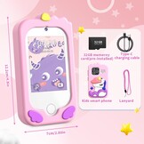 CHAKEYAKE Kindercamera in smartphone, touchscreen, selfie- en videofunctie, 32 GB kaart, MP3-speler, effecten en nog veel meer, cadeaus voor meisjes en jongens, 3, 4, 5, 6, 7, 8, 9, 10, 11, 12 jaar