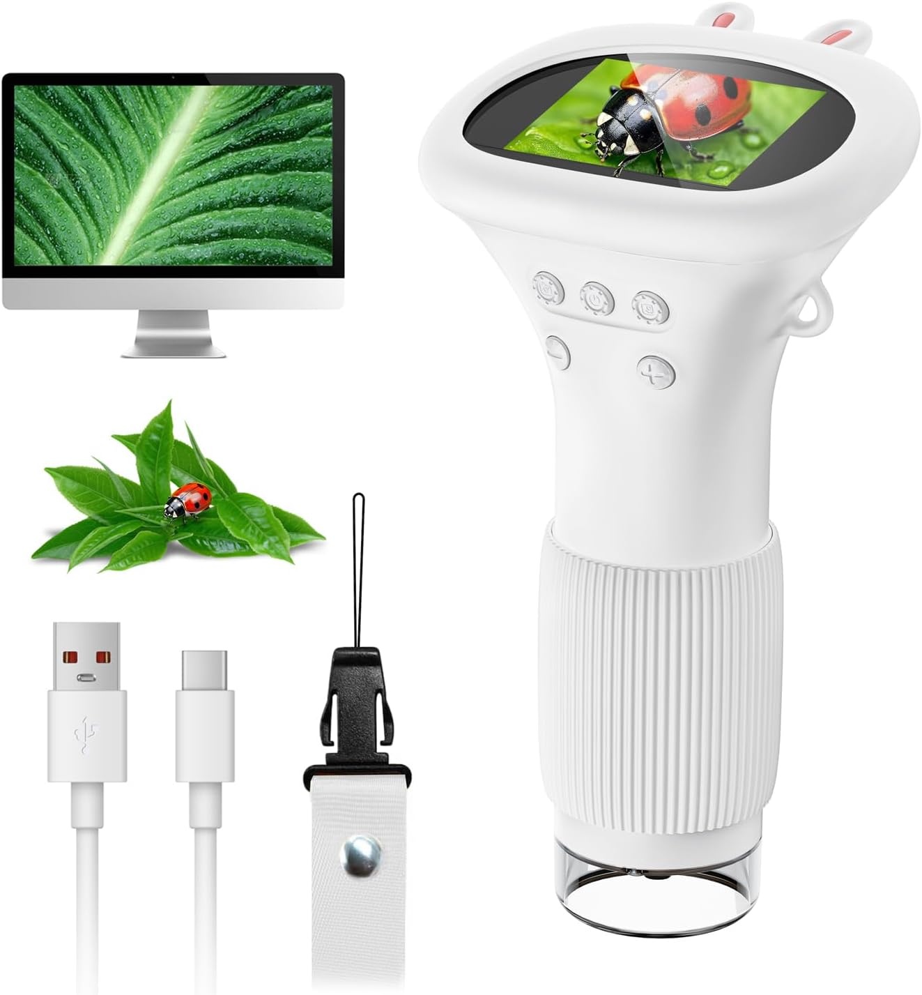 SGAINUL Digitale Microscoop voor Kinderen - 1000x Zoom - Oranje
