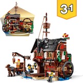LEGO Creator 3-in-1 Piratenschip - Speelset met Piratenherberg en Schedeleiland - 1264 onderdelen