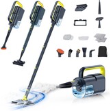 10-in-1 Stoomreiniger Zwart met Afneembare Handstoomreiniger en Accessoires