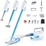 10-in-1 Stoomreiniger Zwart met Afneembare Handstoomreiniger en Accessoires