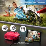 UCANFIX Mini Beamer 7000LUX Full HD 1080P - Rood
