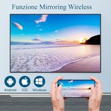 WiMiUS W2 Mini Projector WiFi Bluetooth 7000 Lumen Full HD - Parelwit
