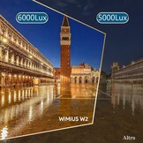 WiMiUS W2 Mini Projector WiFi Bluetooth 7000 Lumen Full HD - Parelwit