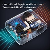 WiMiUS W2 Mini Projector WiFi Bluetooth 7000 Lumen Full HD - Parelwit