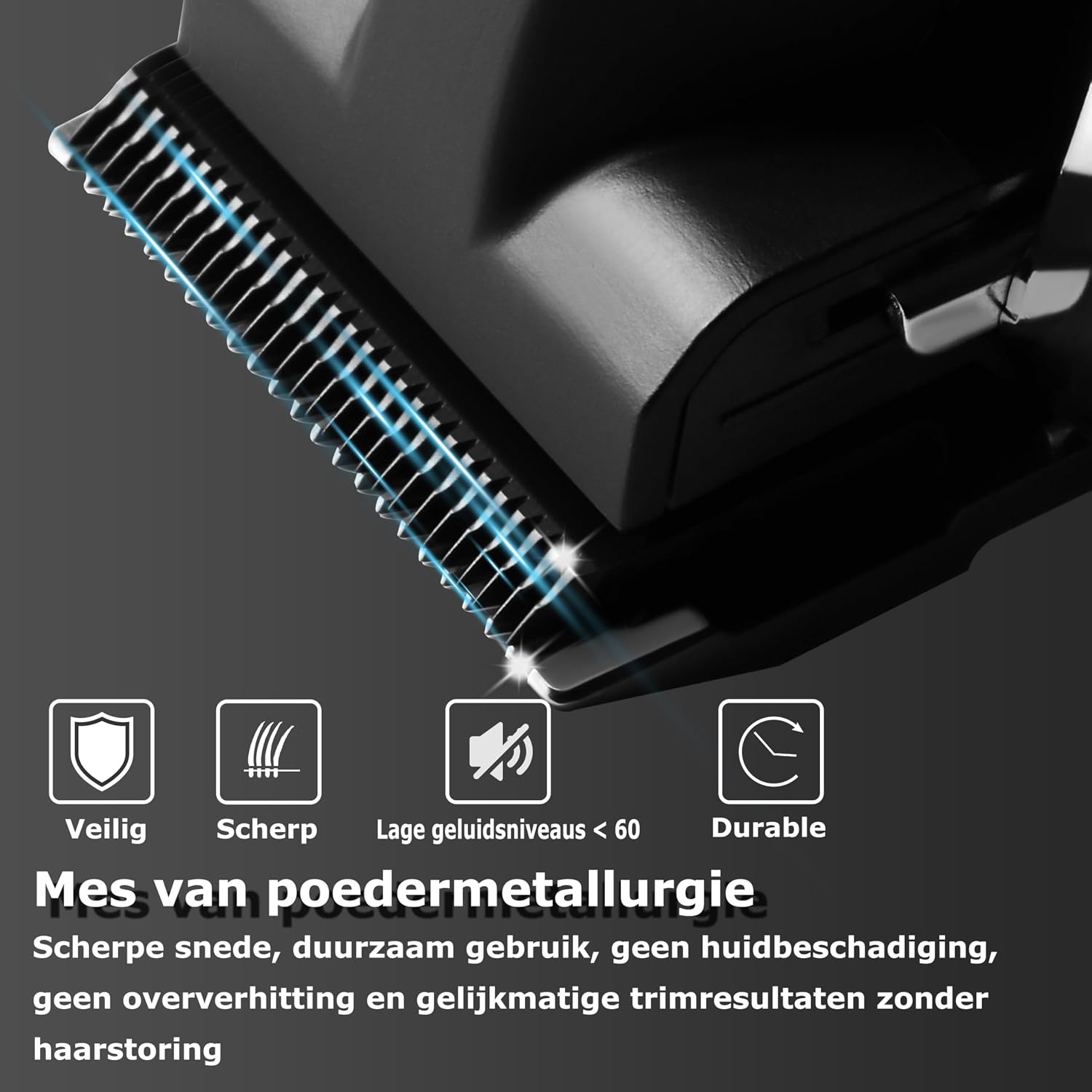 KEMEI 2296 Professionele Haartondeuses voor Mannen Snoer/Snoerloos Haarsnijset, Haar & Baard Trimmer, T-Blade Baardtondeuse met USB Oplaadbaar Cadeau voor Mannen