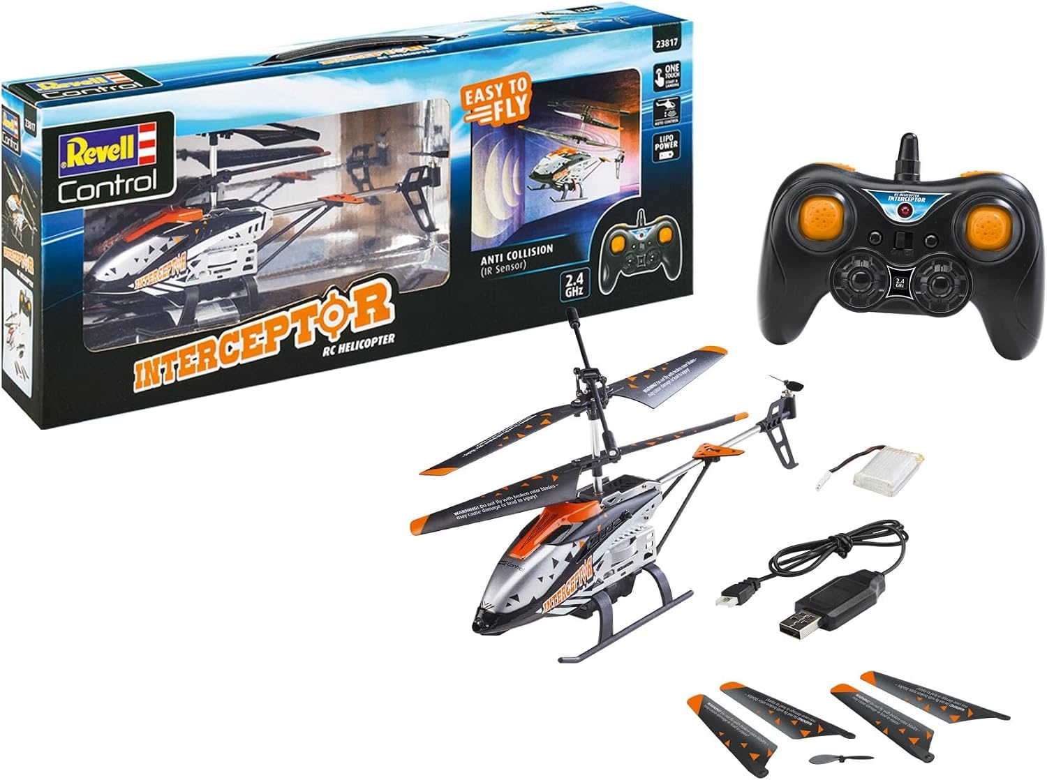 Revell Interceptor RC-Helikopter 25 cm - Zwart