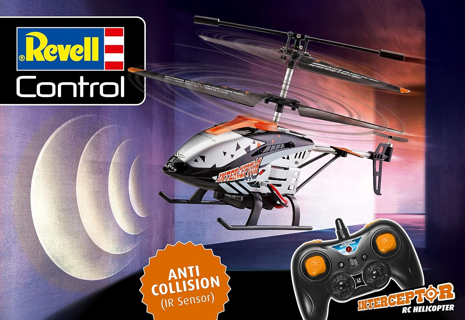 Revell Interceptor RC-Helikopter 25 cm - Zwart