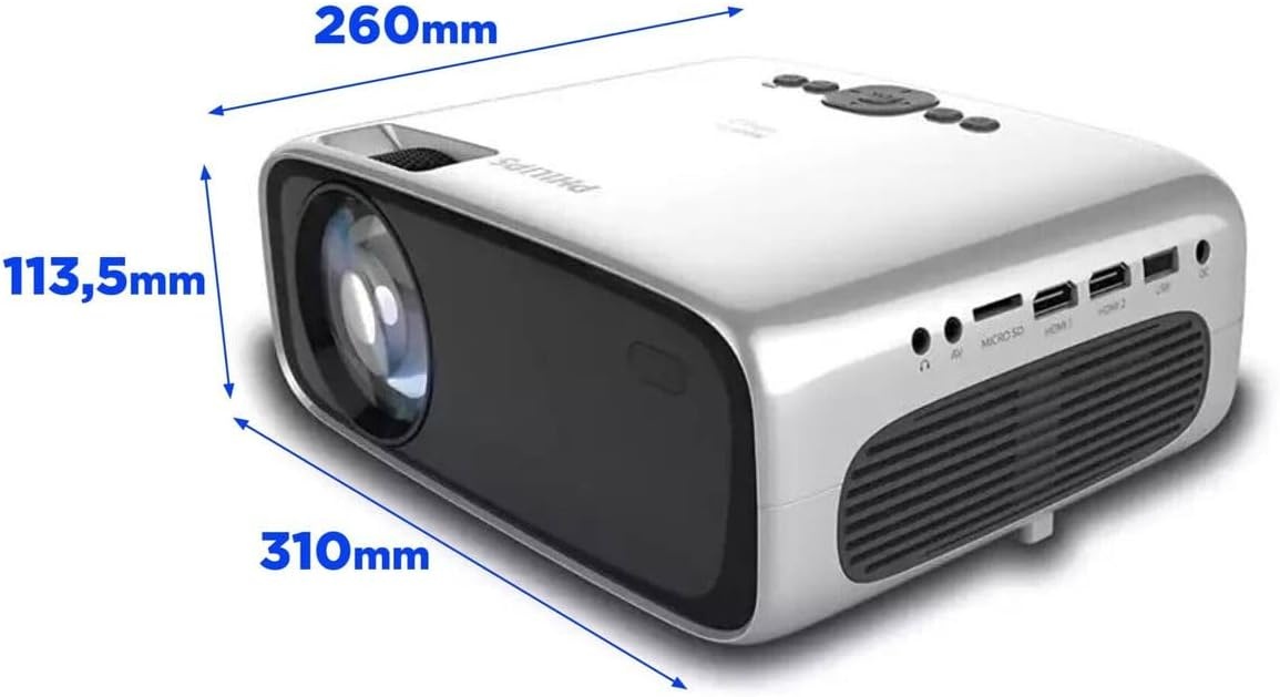 Philips NeoPix Ultra 2 TV Projector 100 inch Full HD Zwart