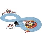 Carrera First 20063045 Mickey's Fun Race 20063045 Racebaan voor peuters, met Disney-figuren, 2,4 meter lange speelbaan, ergonomische handcontroller, met rotonde voor extra speelplezier