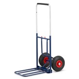 Steekwagen - steekkar - opvouwbaar - tot 150 kg - blauw