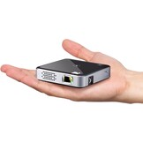 Kodak Ultra Draagbare mini-projector, HD 1080p, pico-projector, oplaadbaar, DLP-led, zwart, 100 inch (254 cm), ingebouwde luidspreker, HDMI, USB en micro-SD, compatibel met iPhone, iPad, Android