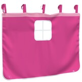 vidaXL Gordijnen voor hoogslaper met tunnel polyester roze