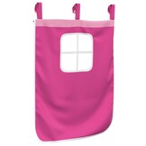 vidaXL Gordijnen voor hoogslaper met tunnel polyester roze