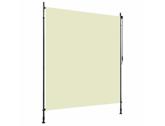 vidaXL Rolgordijn voor buiten 200x270 cm crème