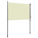 vidaXL Rolgordijn voor buiten 200x270 cm crème